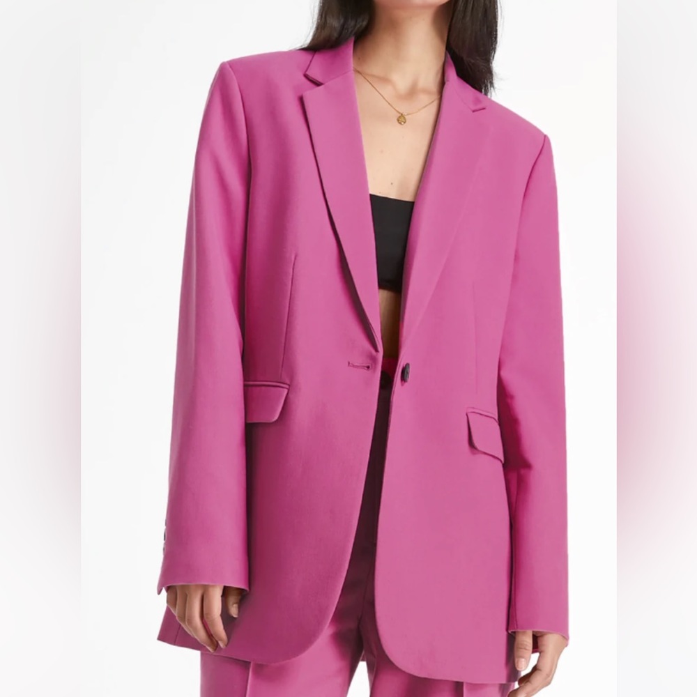 Hot Pink Oversized Blazer - Commense Brand